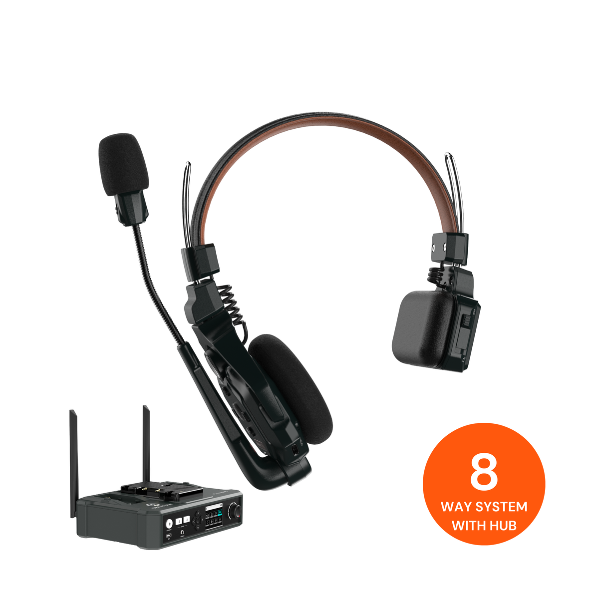 Hollyland Solidcom C1 Pro Wireless Intercom System with 8 ENC headsets with Hub Station