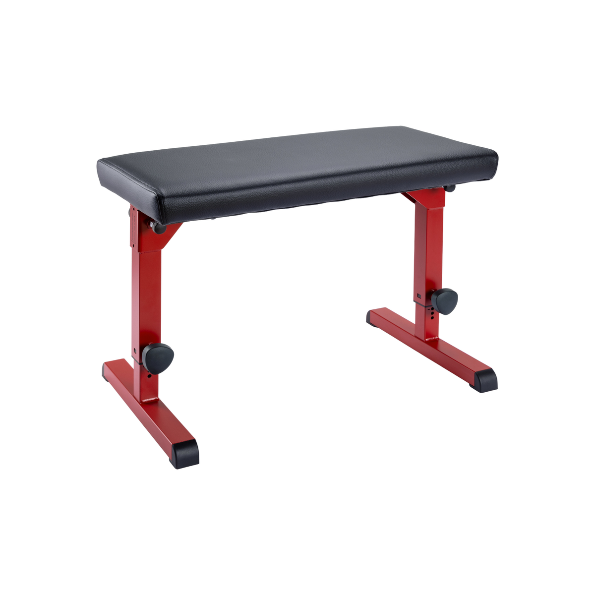 K&M 14087 Piano bench, ruby red imitation leather