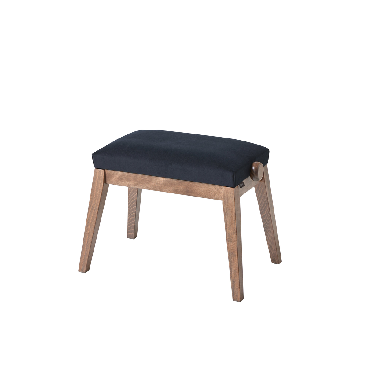 K&M 13945 piano bench, bench walnut color, seat black velvet
