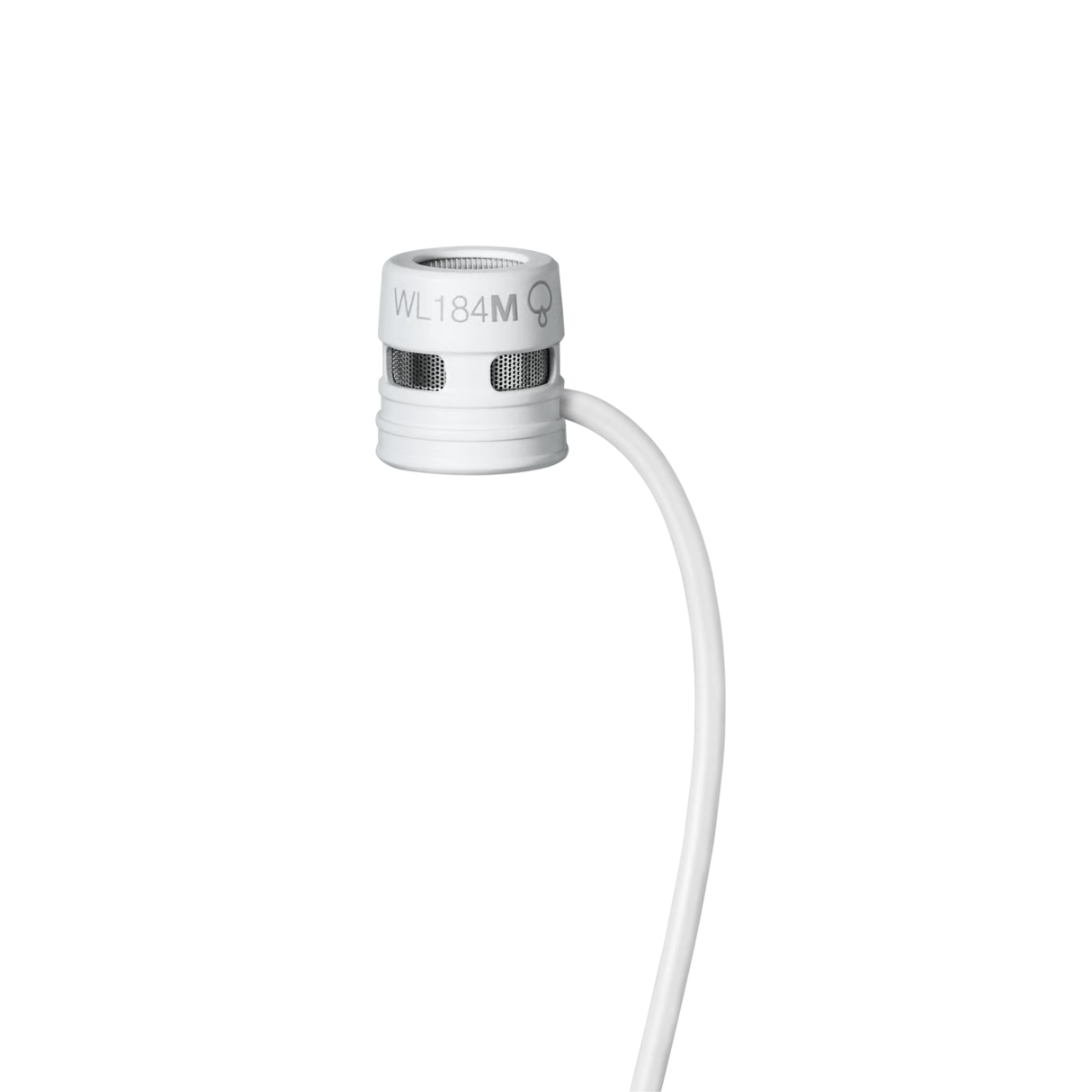 Shure WL184MW/S-TQG Low-profile Supercardioid Lavalier Microphone, TQG, white