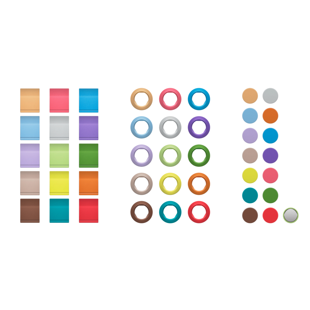 Sennheiser EW-D COLOR CODING SET Sets of magnetic color indicators for the EW-D SK, EW-D SM and