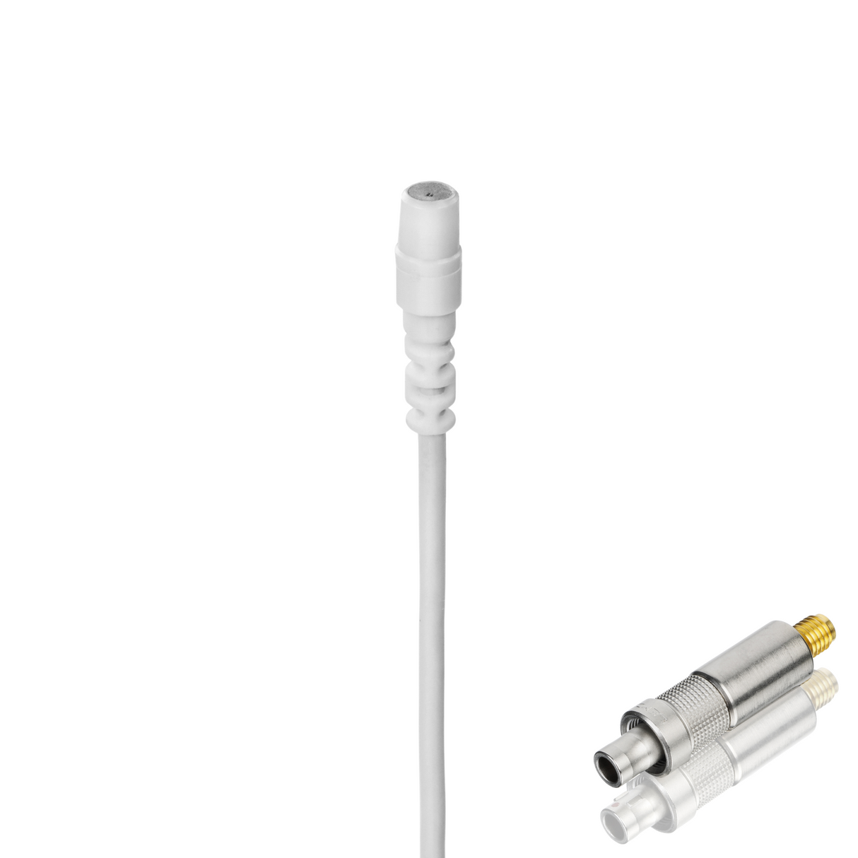 Countryman B2DW4FF05WS3 directional lav, 3-pin Lemo, standard gain, detachable connector, white