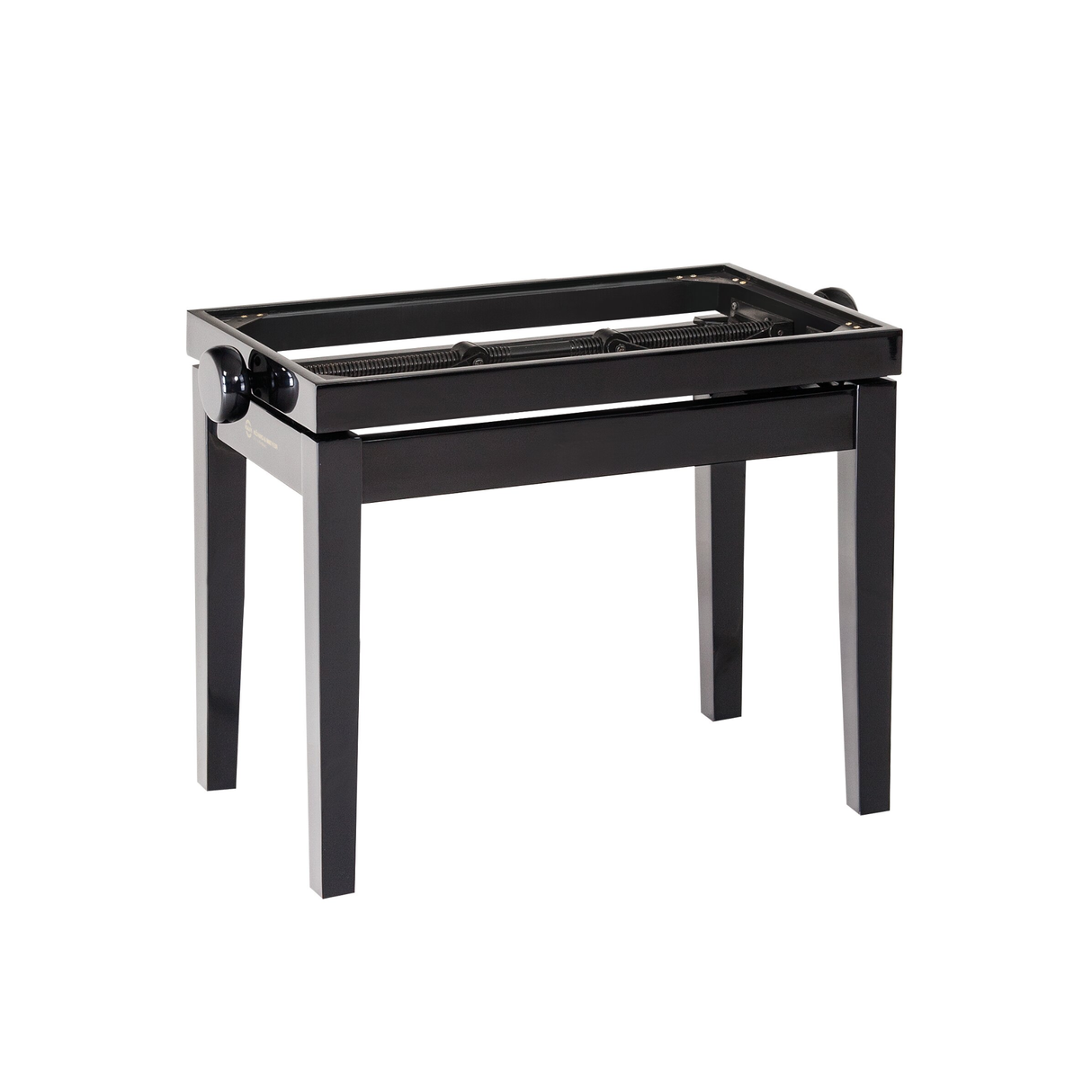 K&M 13701 piano bench, wooden frame, black glossy finish