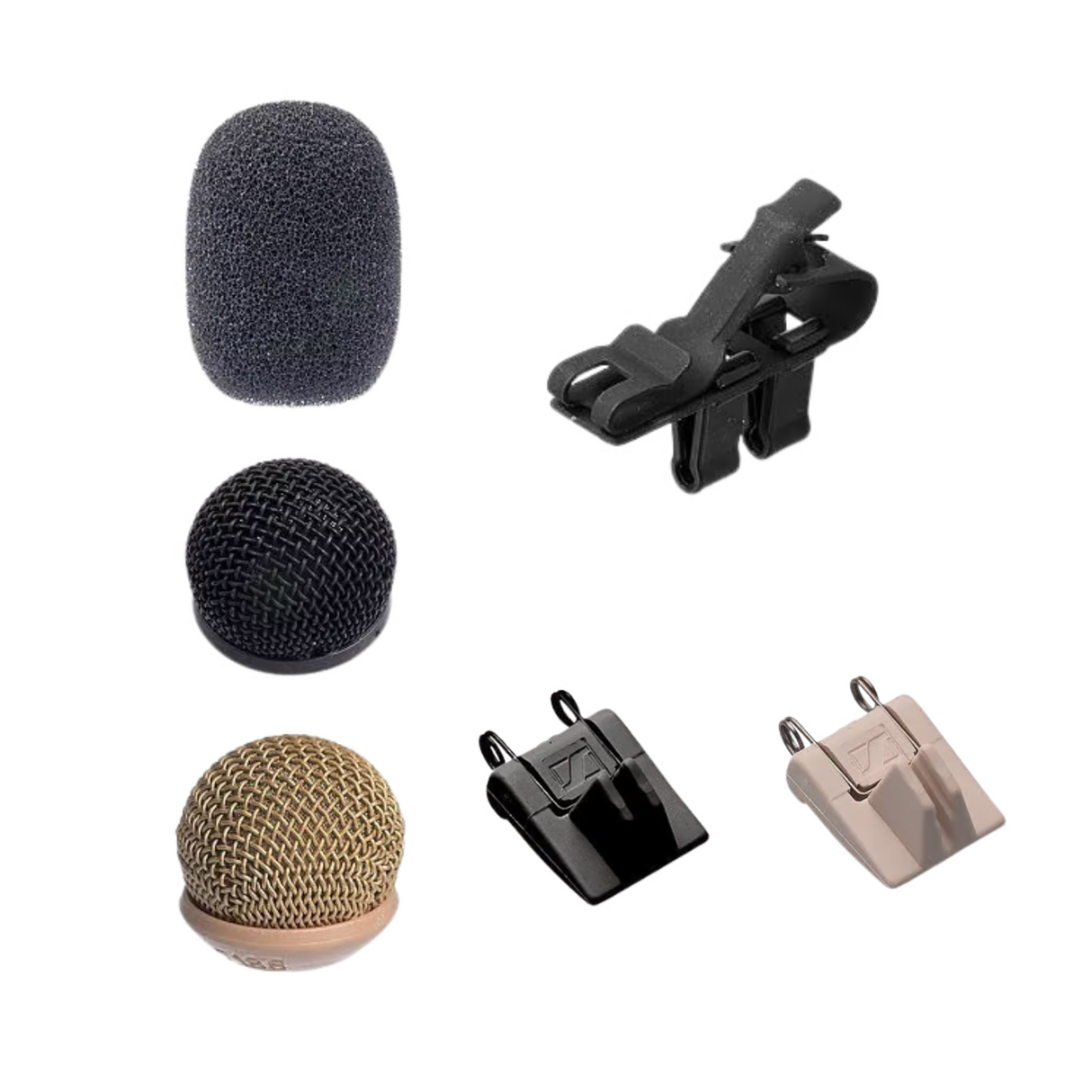 Sennheiser MZ 2 Accessory set for MKE 2 microphones, 2x MZW 2, 2 x MZQ 02, 2 x ZH 102