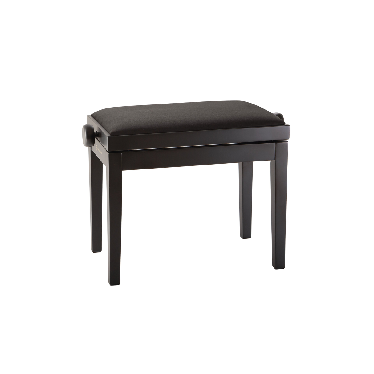 K&M 13960 piano bench, bench black matt finish, seat black velvet