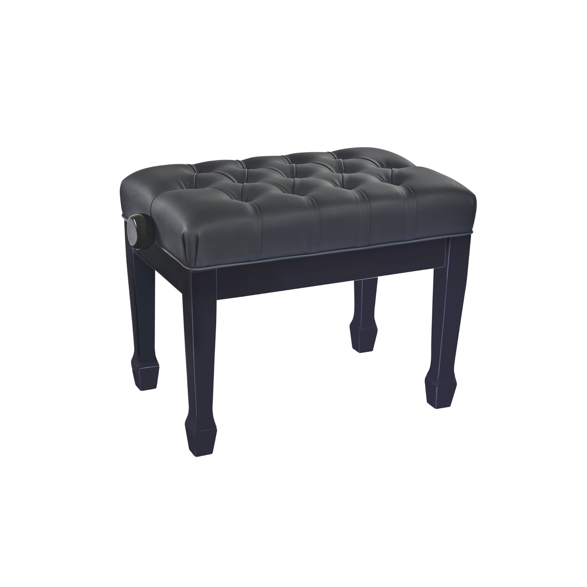 K&M 13982 Piano bench »Deluxe«, bench black glossy finish, seat black imitation leather