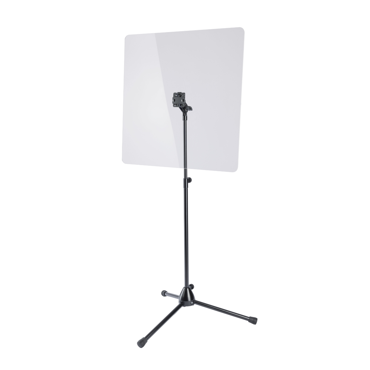K&M 11903 Protective shield with stand, black
