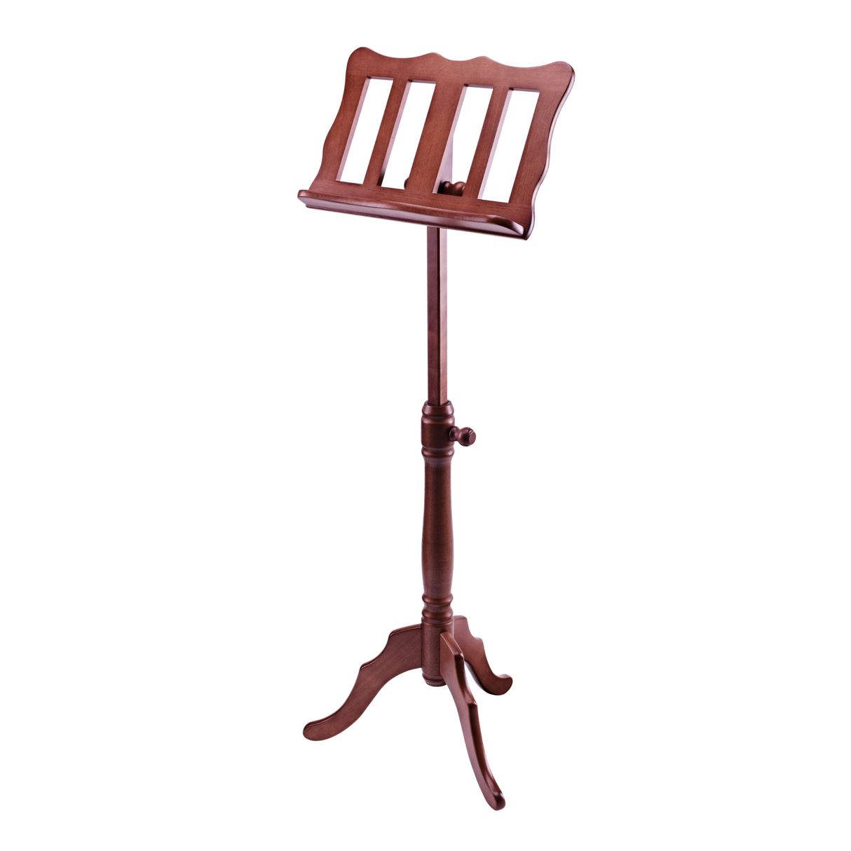K&M 11701 wooden music stand, walnut