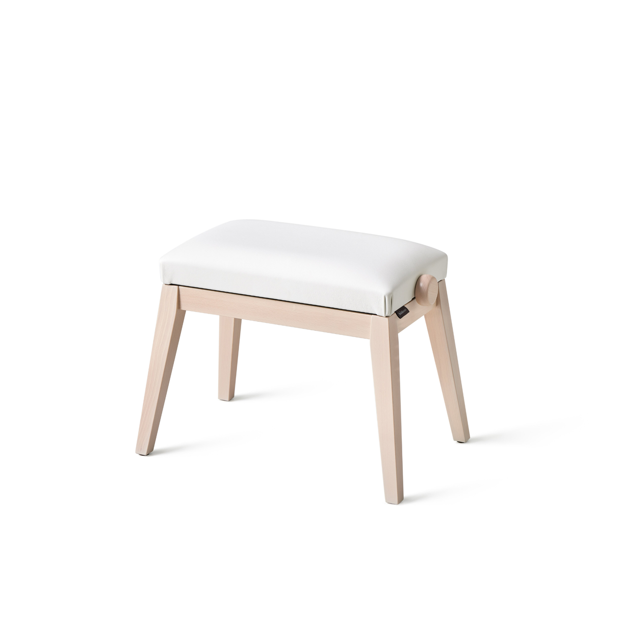 K&M 13941 pinano, bench, bench ash color, seat white imitation leather