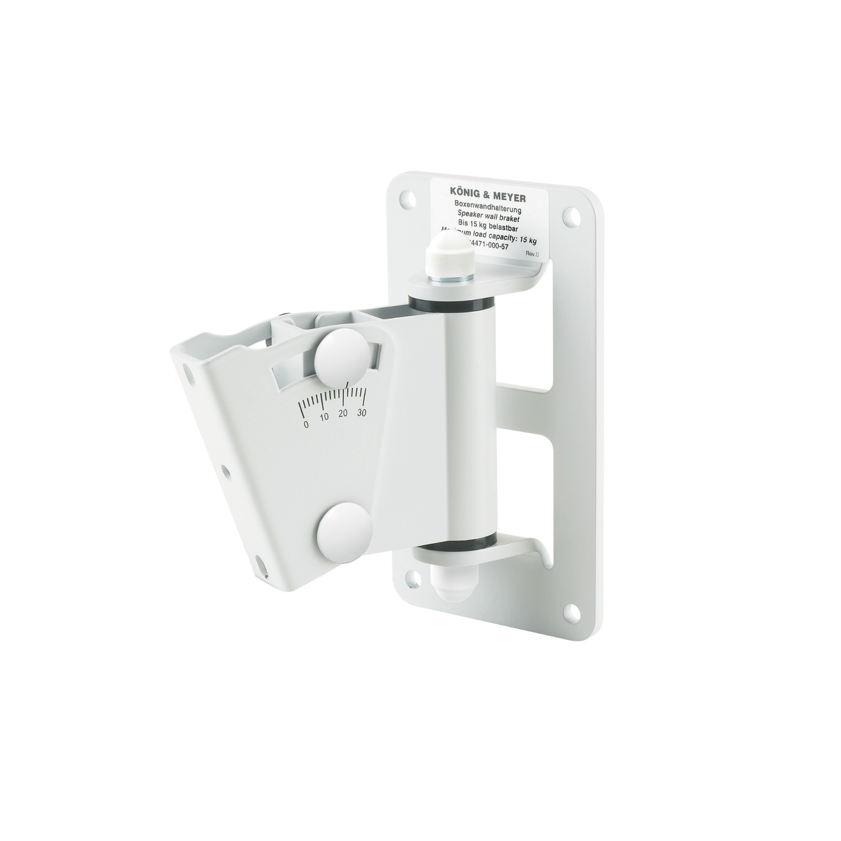 K&M 24471 speaker wall mount, white