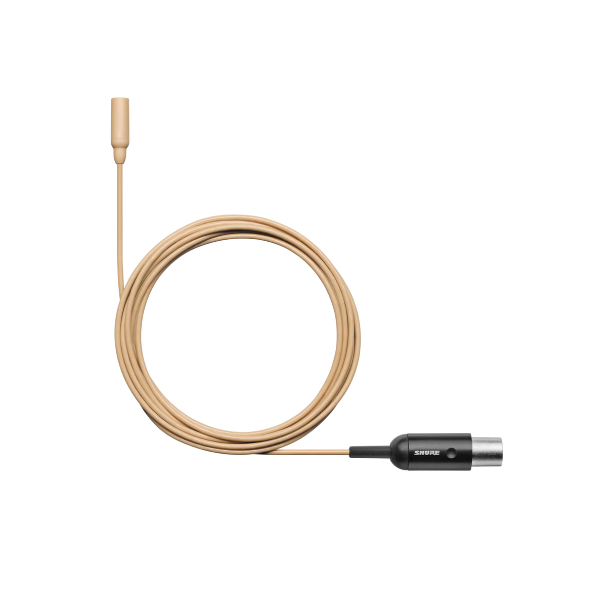Shure Omnidirectional Condenser Microphone (Low-sens) with 1.6mm cable & MTQG connector (Tan)