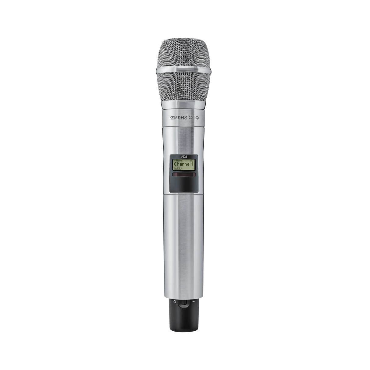 Shure Axient Digital handheld transmitter with KSM9HS capsule (470-636 MHz) (nickel)