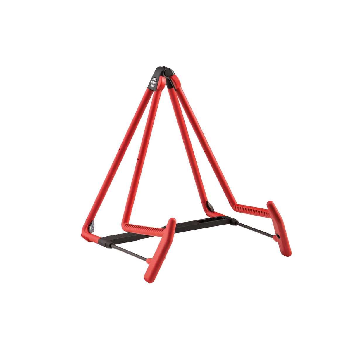K&M 17580 acoustic guitar stand "Heli 2", red