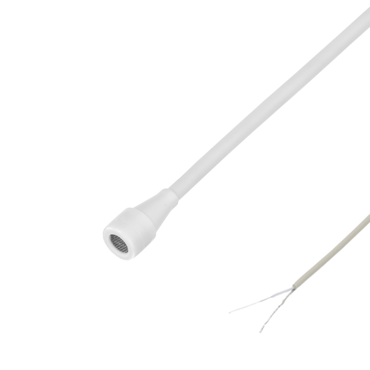Countryman B3 (round) microphone to pig tails, white