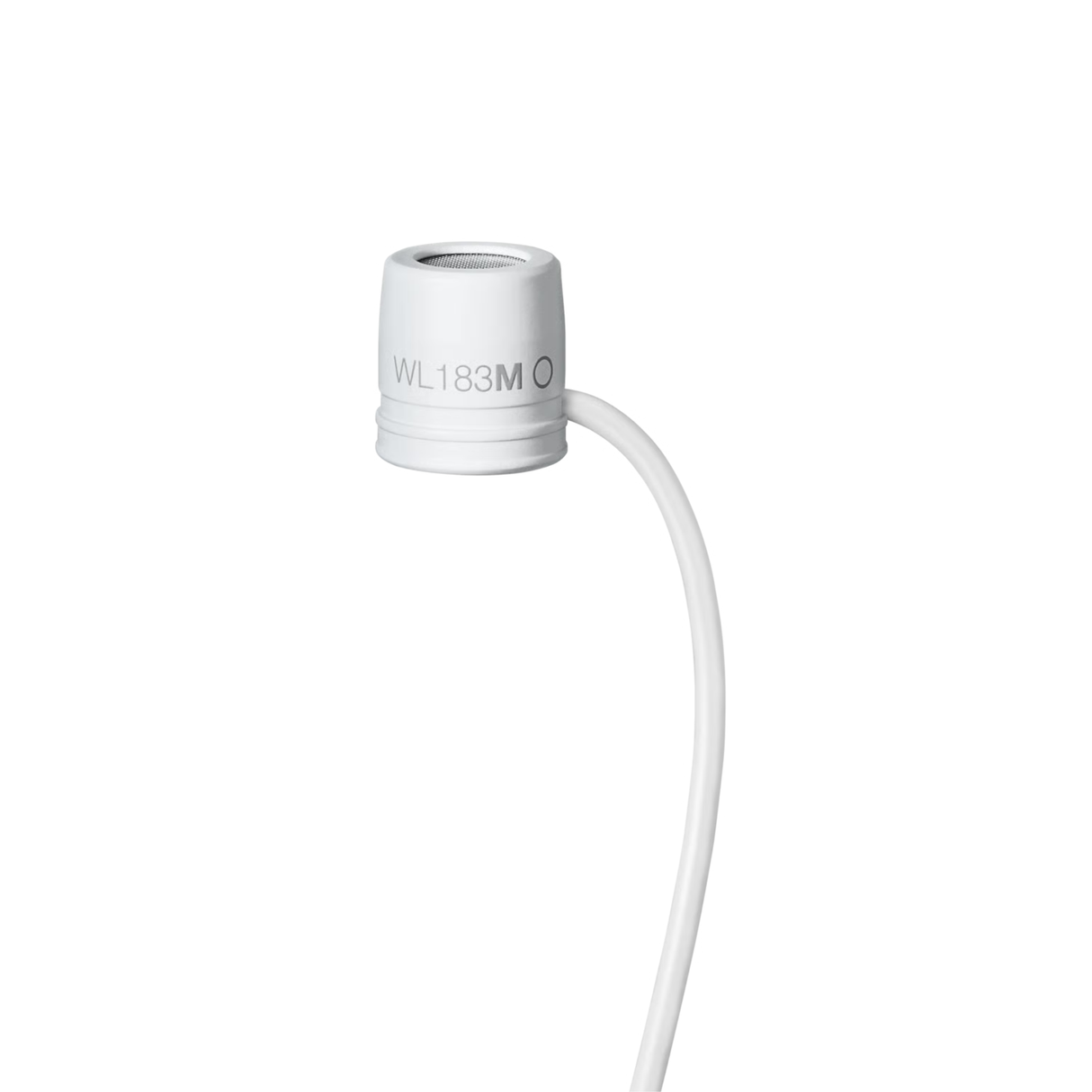 Shure WL183MW/O-TQG Low-profile Omnidirectional Lavalier Microphone, TQG, white