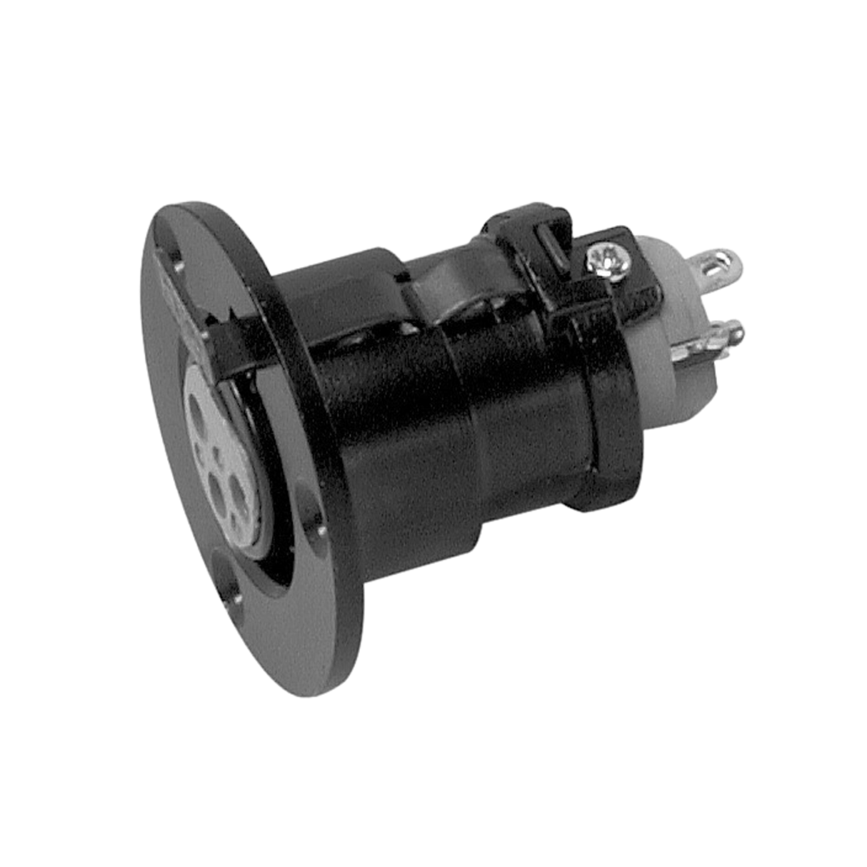 Sennheiser MZT 30 L Flush mounting socket for MZH goosenecks, 5 pin XLR-F, black