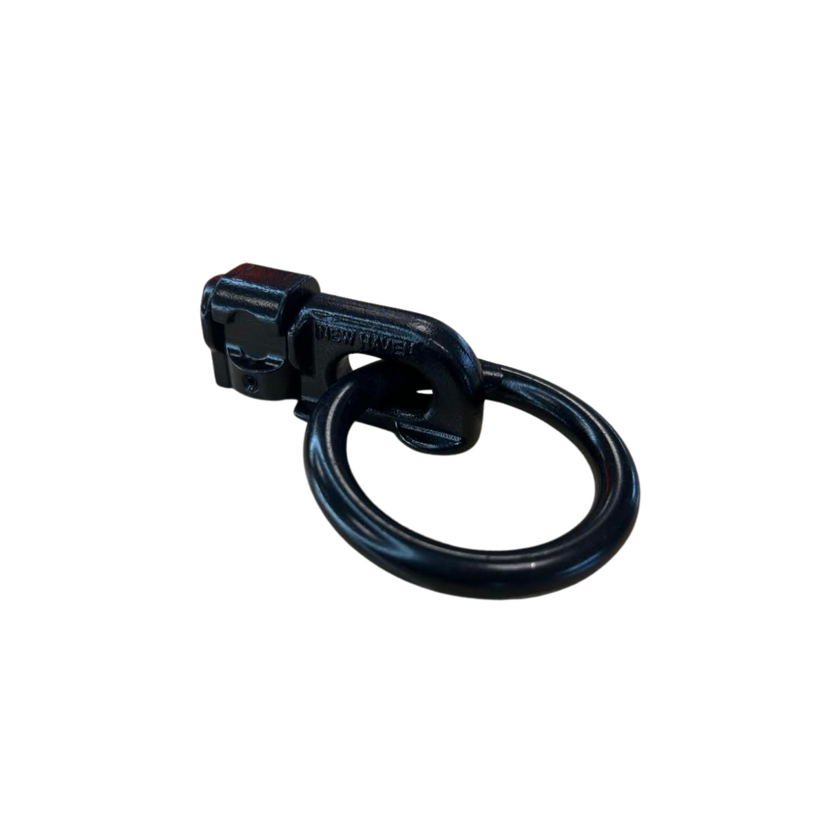 New Haven double stud fitting, black, with ring
