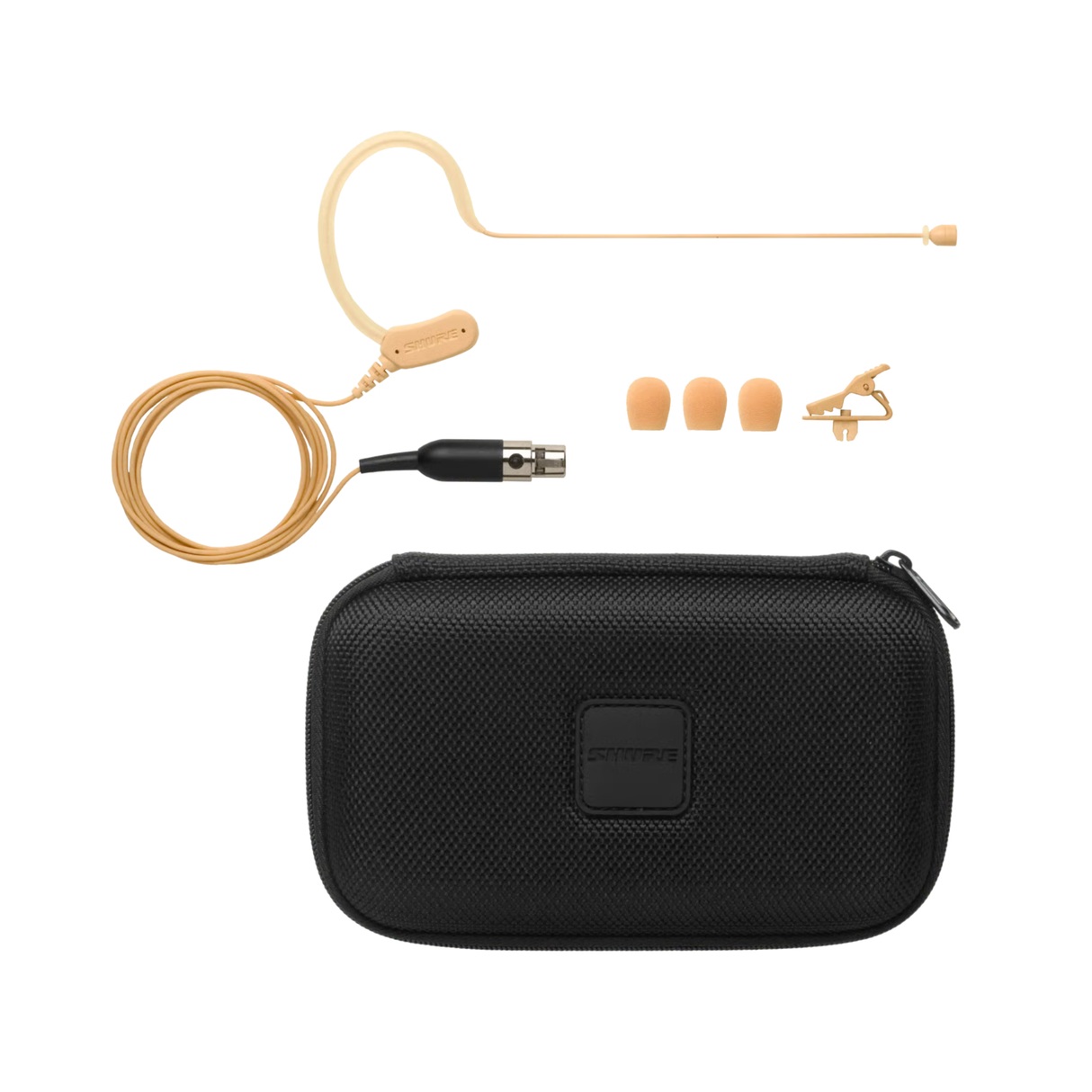 Shure Omnidirectional Condenser Earset Microphone with TQG connector for wireless systems (Tan)