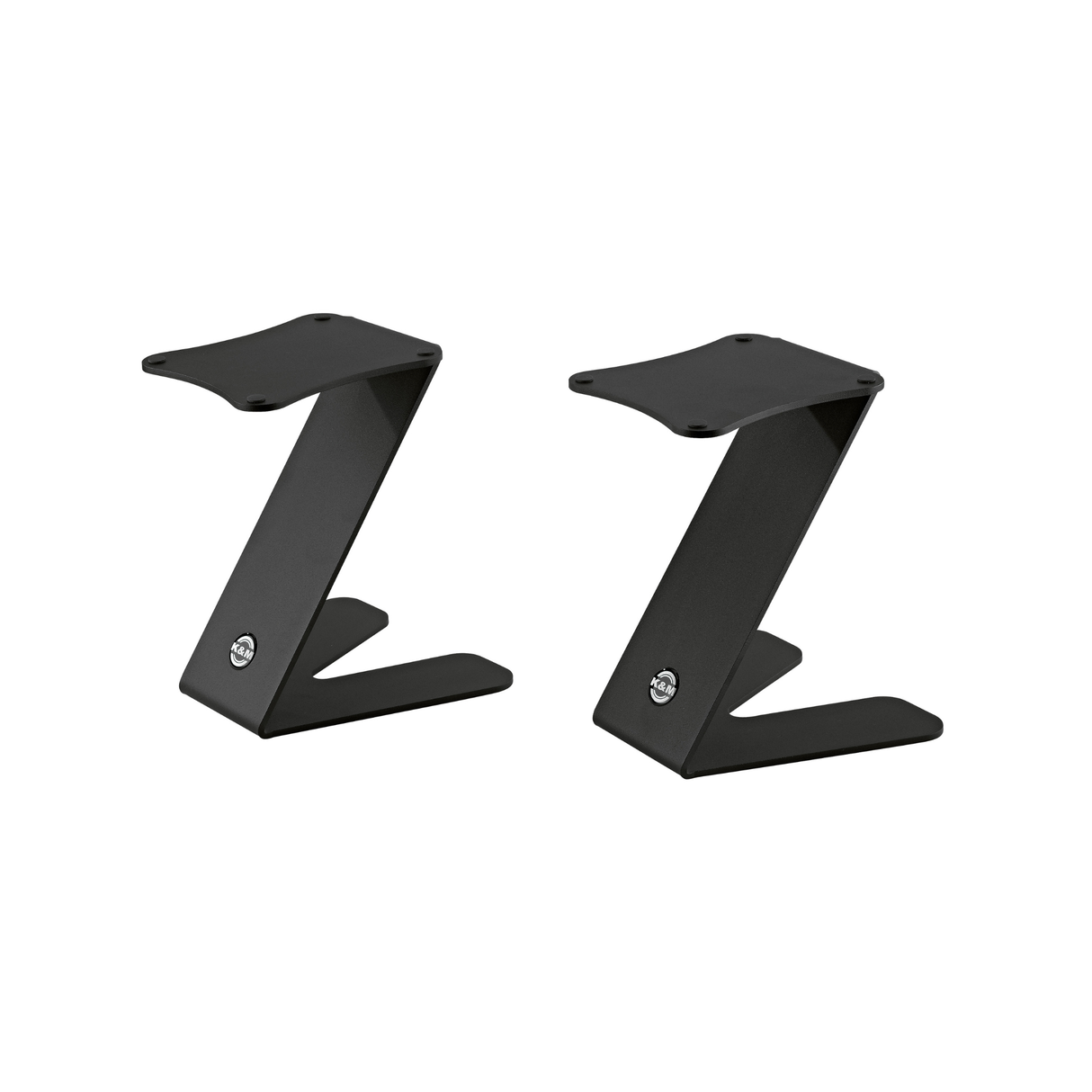 K&M 26773 table monitor stand, structured black