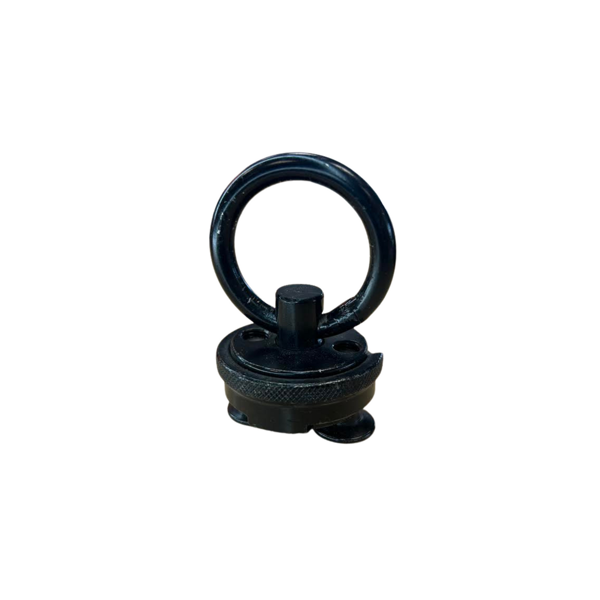 New Haven double stud swivel ring fitting, black
