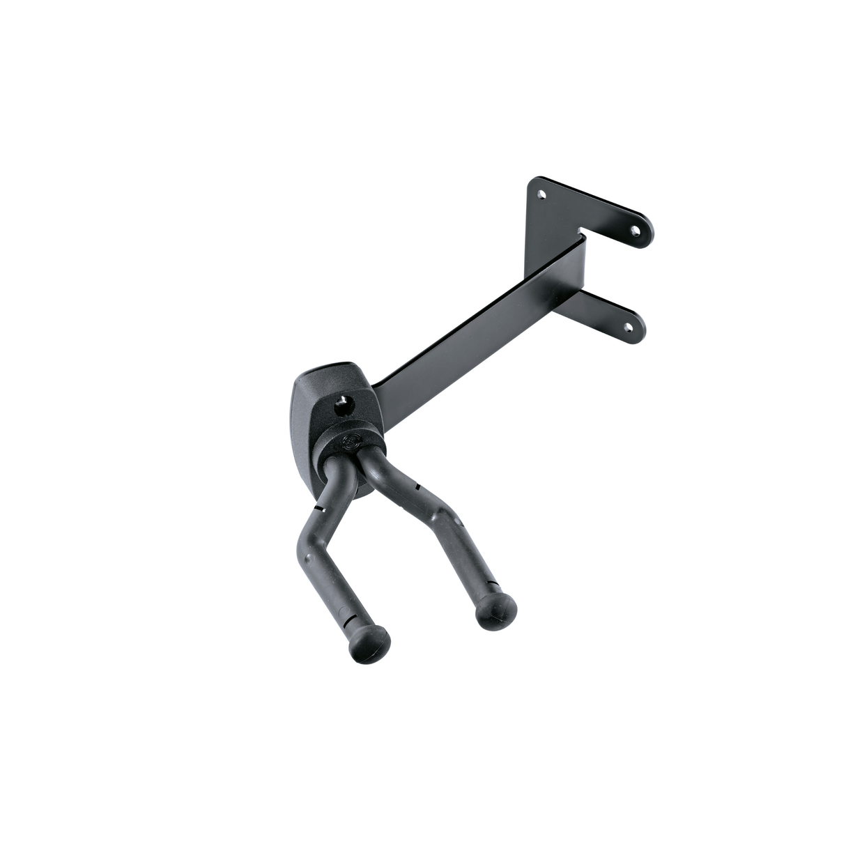 K&M 16255 guitar wall-mount holder, black