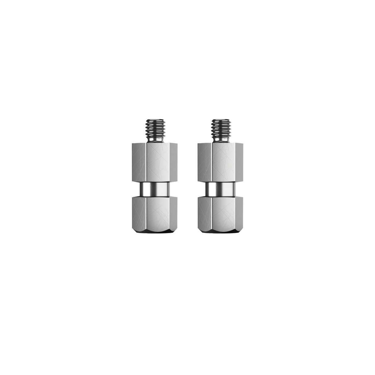 K&M 23903 threaded bolt, 2 pieces,1/4", zinc-plated