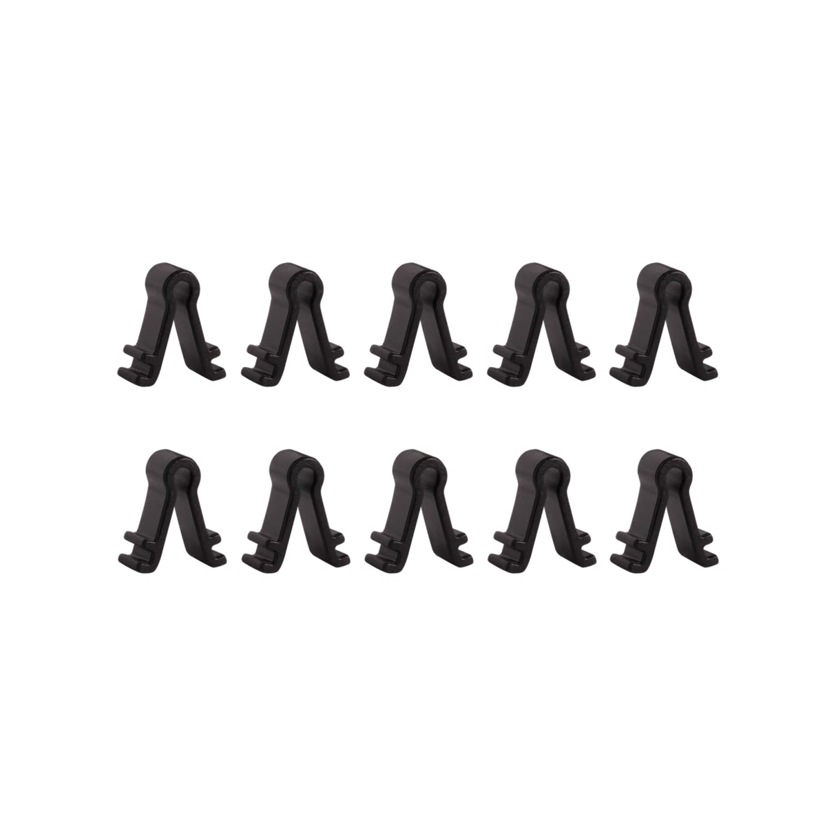 Shure TwinPlex Standoff TL40 Series for single or dual tie clip, 10 pieces (Black)