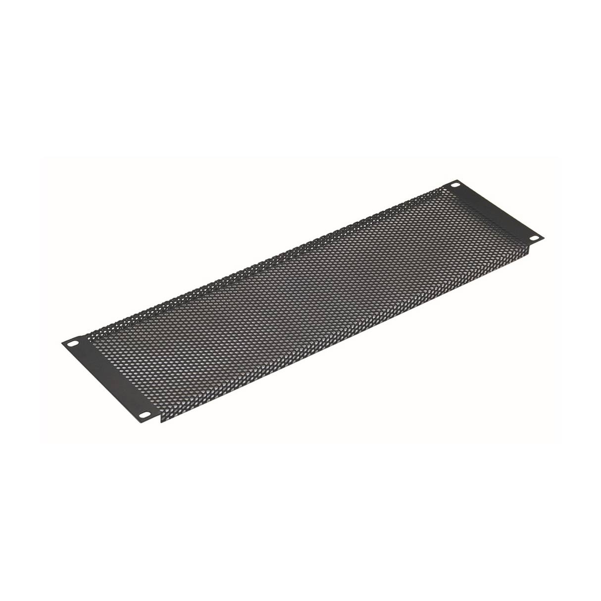 K&M 49473 steel ventilation panel, 3U, black