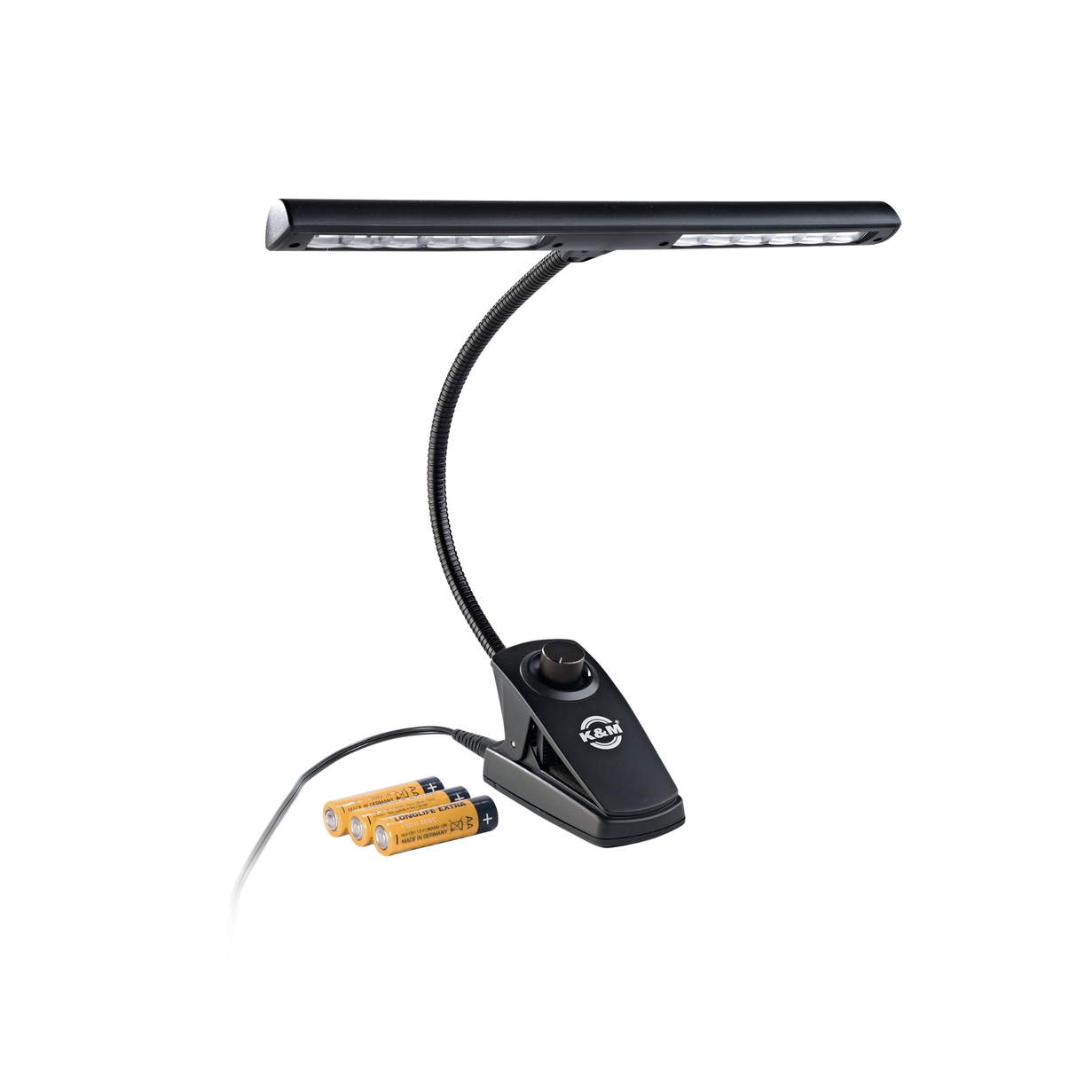 K&M 12295 music stand light, black