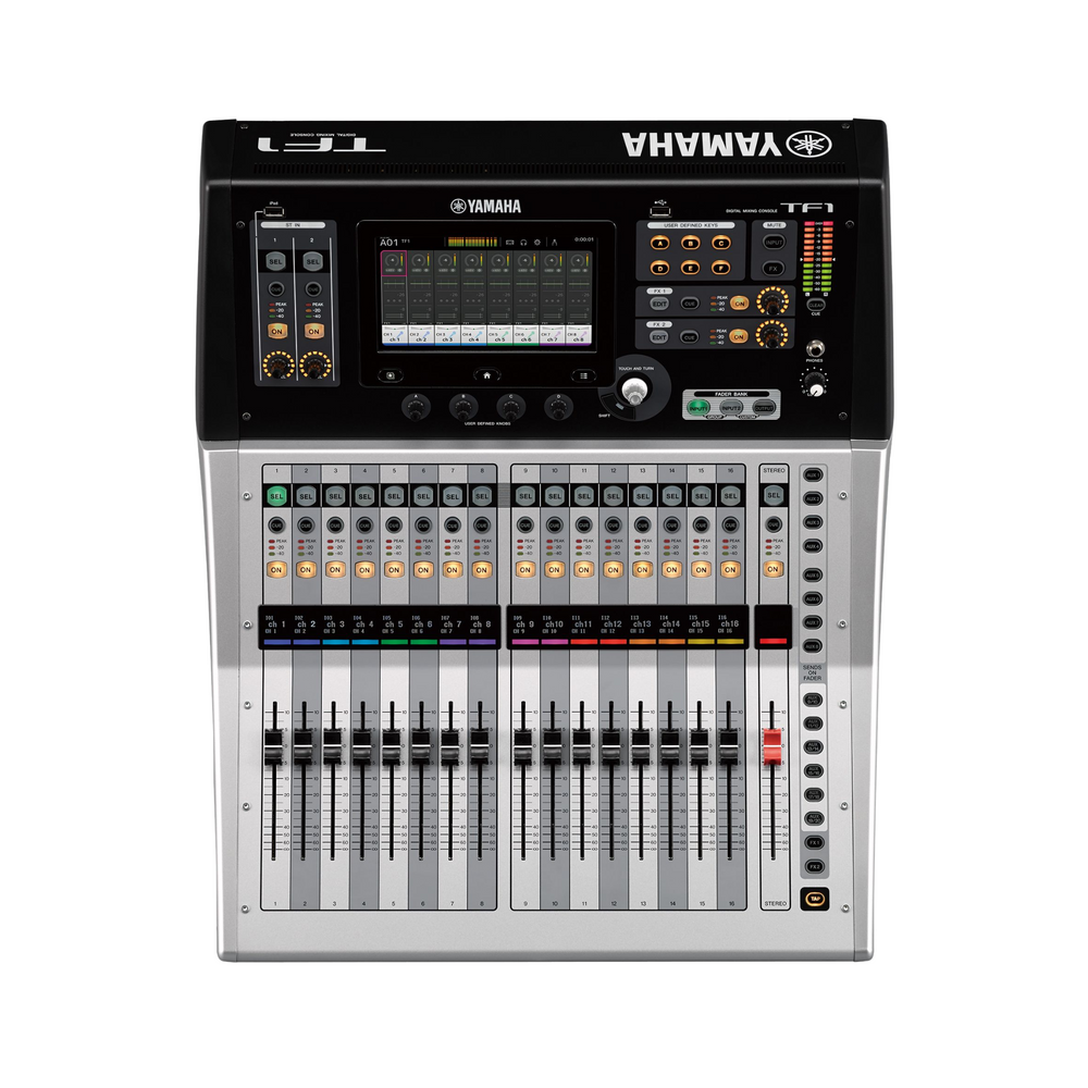 Yamaha compact 16 fader, 40-input (32 mono, 2 stereo, 2 return) digital mixer (uses rackmount kit RK