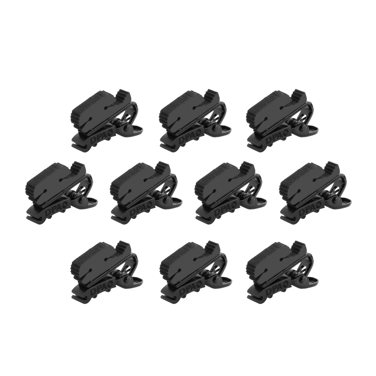 DPA Double Lock Clip, Black,10 pcs