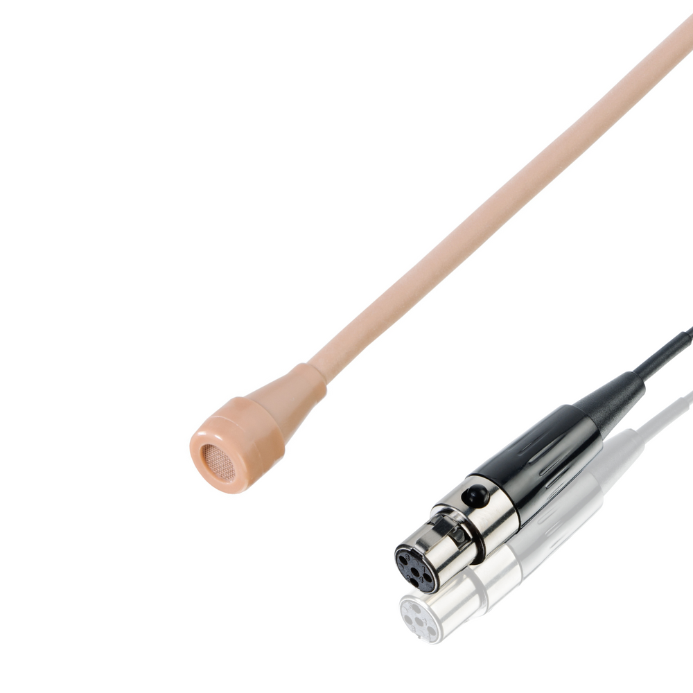 Countryman B3 (round) microphone wired for Shure (Switchcraft TA4F), tan