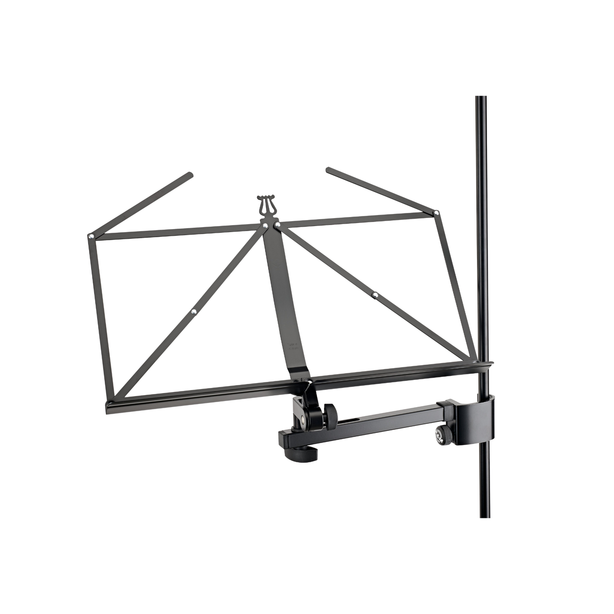 K&M 11505 sheet music and document holder, black