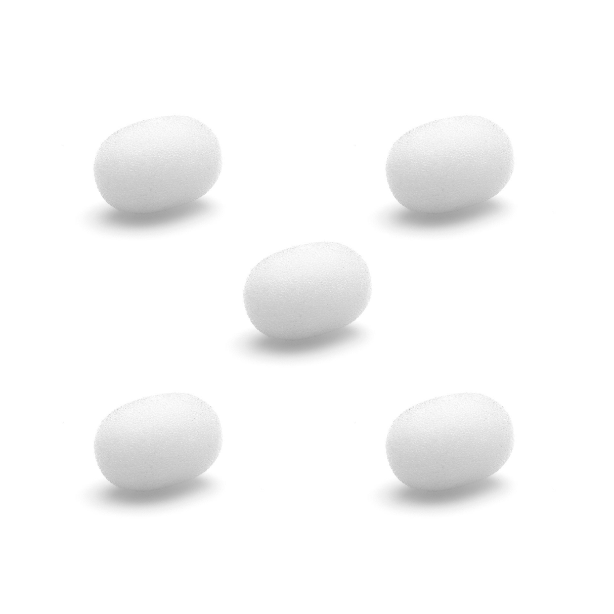 DPA Subminiature Foam Windscreen, White, 5 pcs.