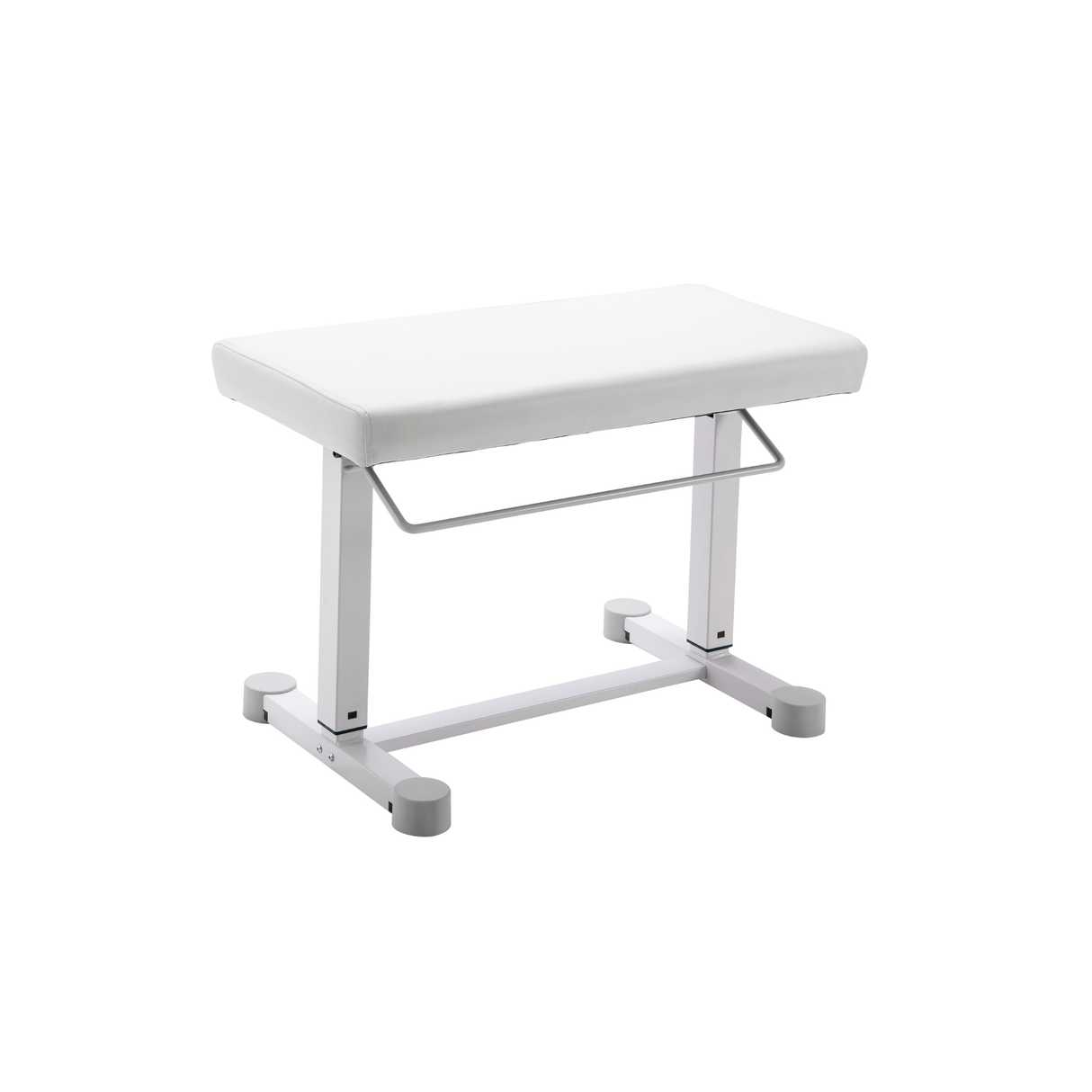 K&M 14080 piano bench "uplift", pure white imitation leather