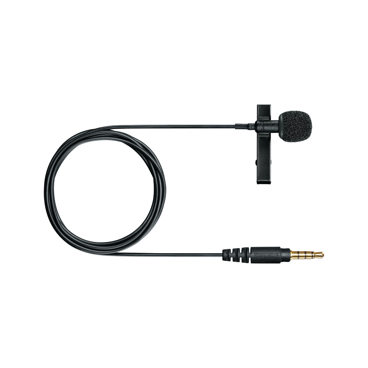 Shure Omnidirectional Condenser Lav Microphone compatible with all portable devices with a 3.5mm inp