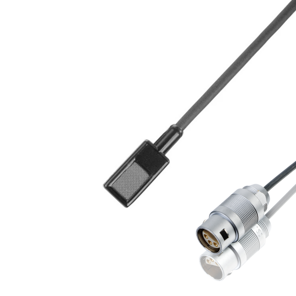 Countryman EMW (square) microphone wired for Audio Ltd 2000/2020, black, shelved HF response