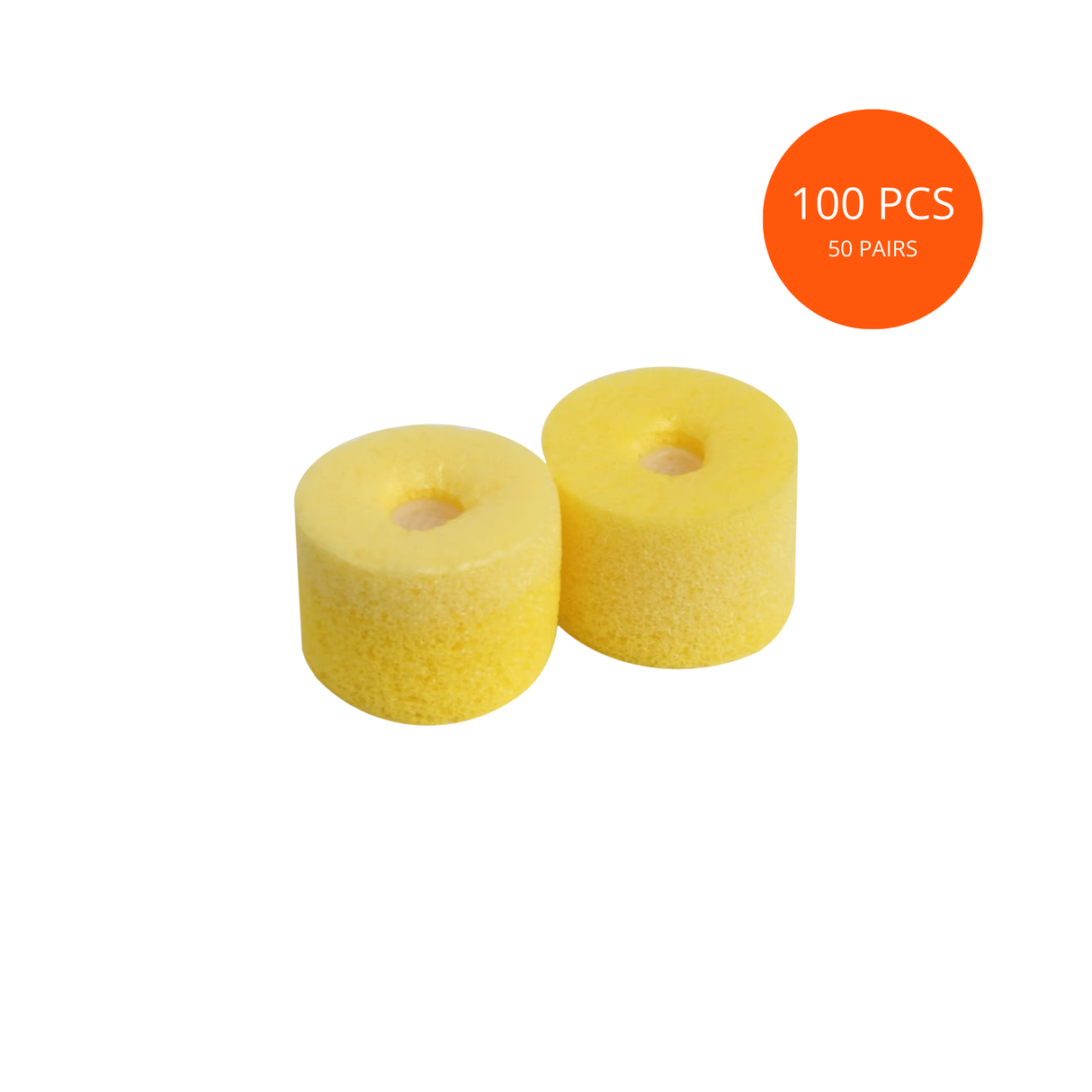 Shure foam tips for SCL3/SCL4/SCL5 & SE Series (pack of 100), yellow