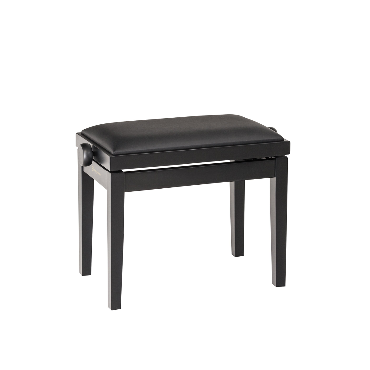 K&M 13900 piano bench, bench black matt finish, seat black imitation leather