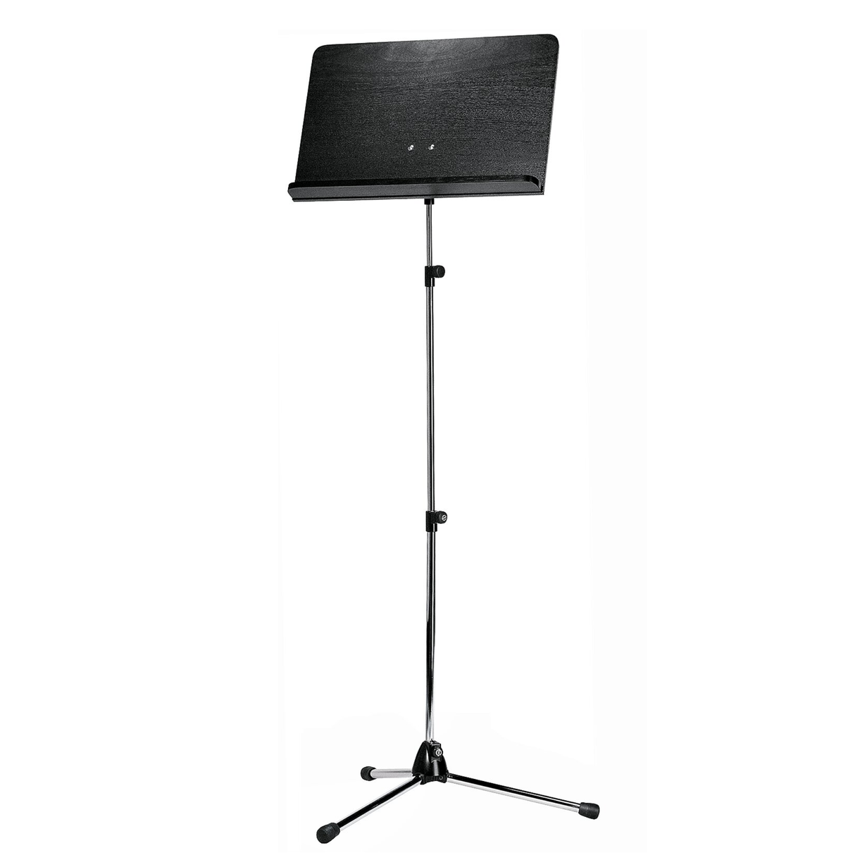 K&M 118/4 orchestra music stand, chrome/black wood