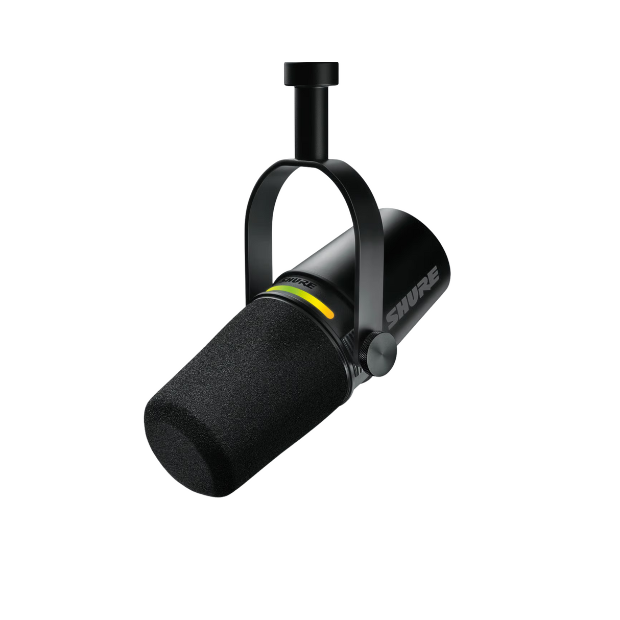 Shure Dynamic Microphone with both USB-C and XLR outputs, LED touch panel, with 3m USB-C cable,BLACK