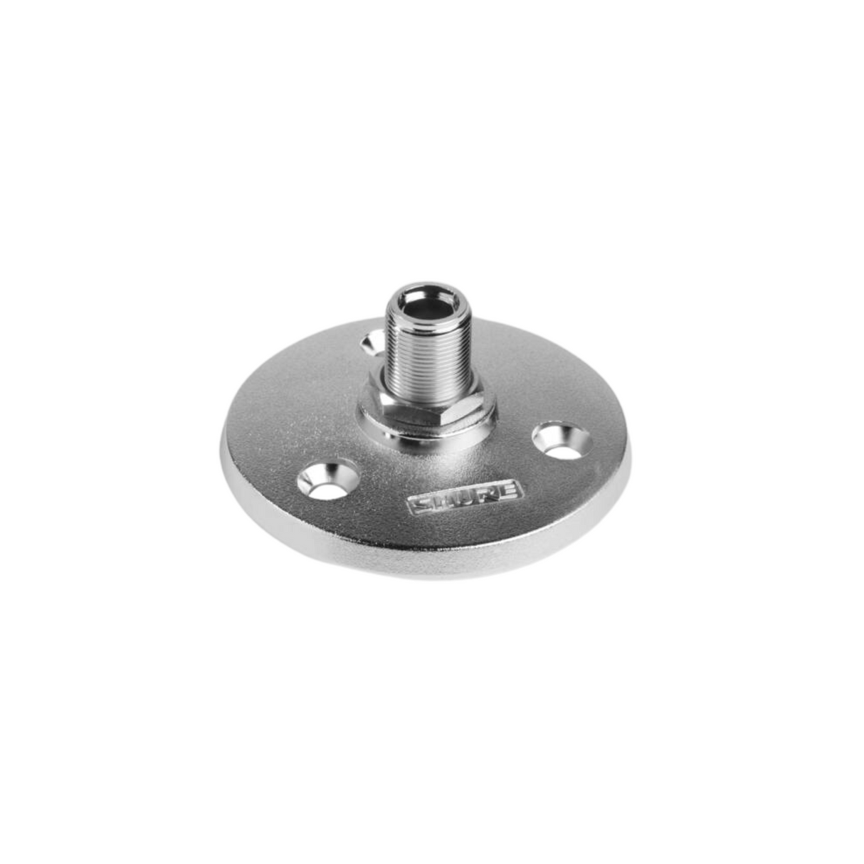 Shure heavy duty flange - 5/8 inch thread, silver