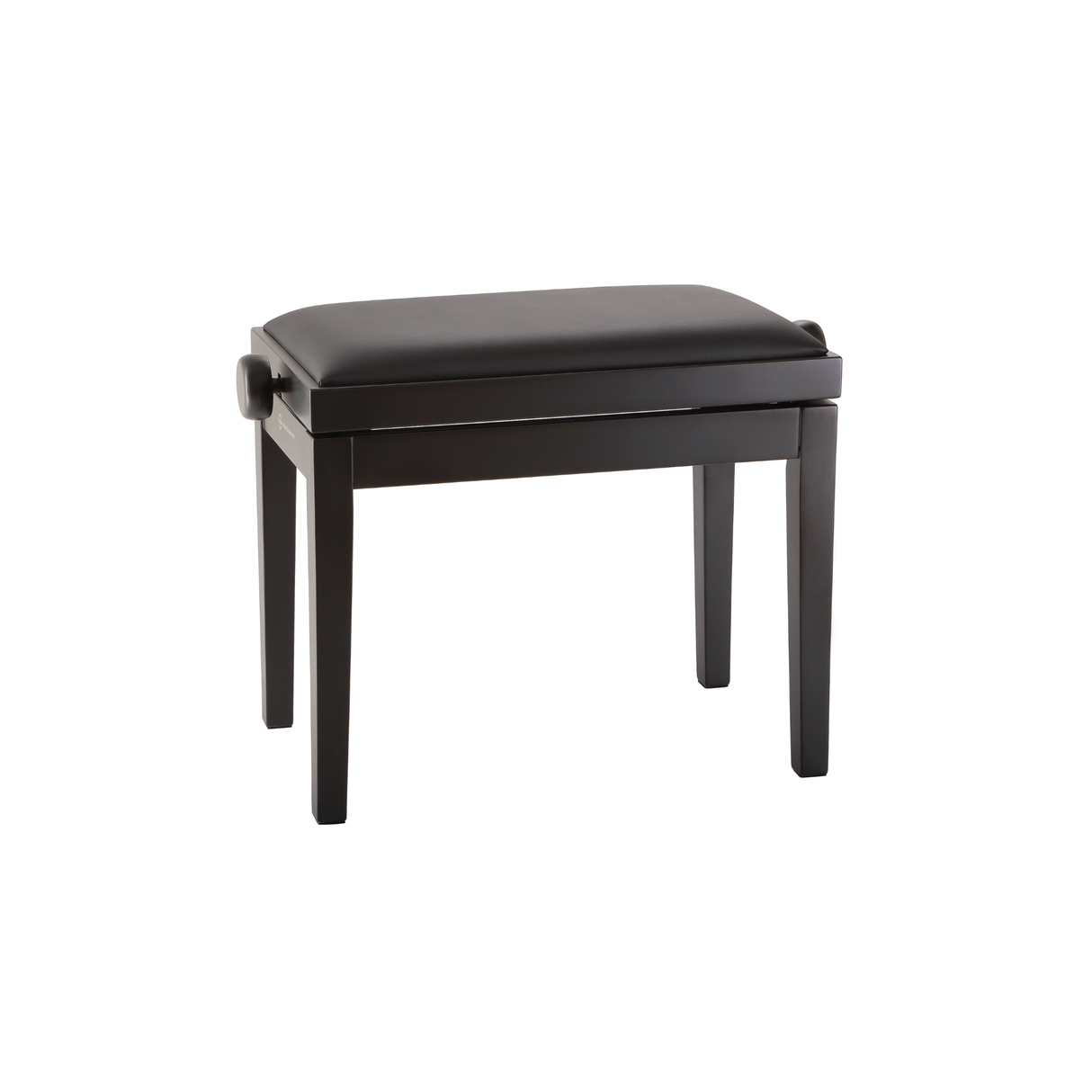 K&M 13970 piano bench, bench black matt finish, seat black imitation leather