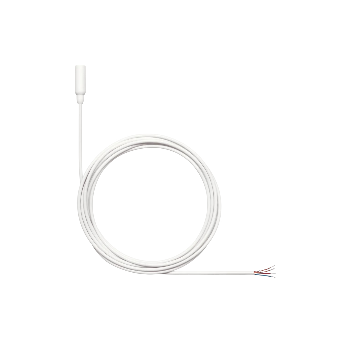 Shure Omnidirectional Condenser Microphone (Low-sens) with 1.6mm cable without connector (White)