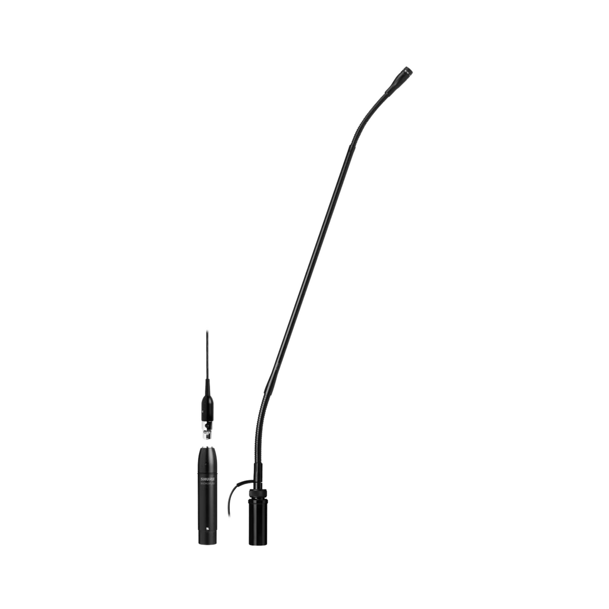 Shure 18 inch gooseneck body, with side cable exit and switch, no capsule