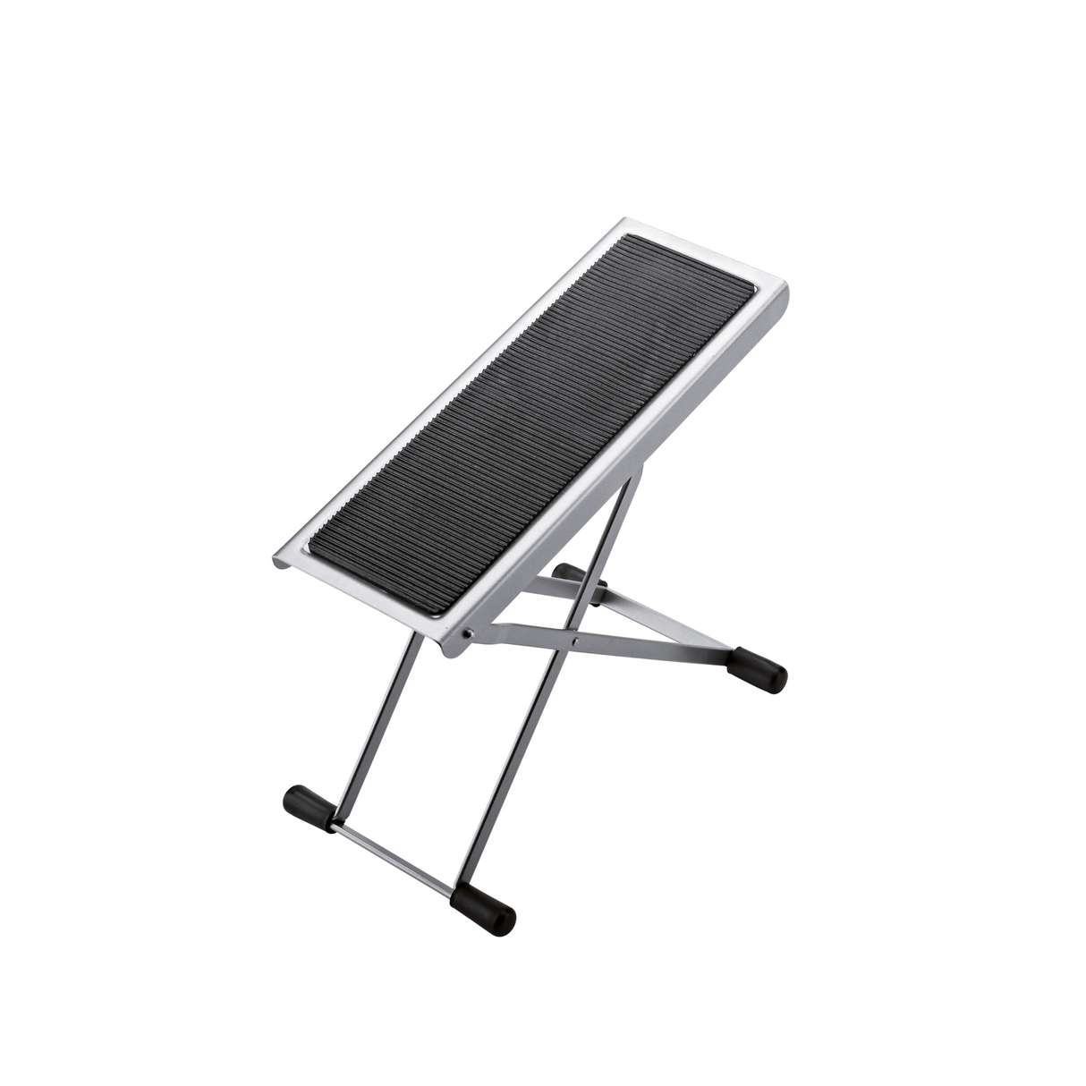 K&M 14670 footrest for guitar players, nickel coloured