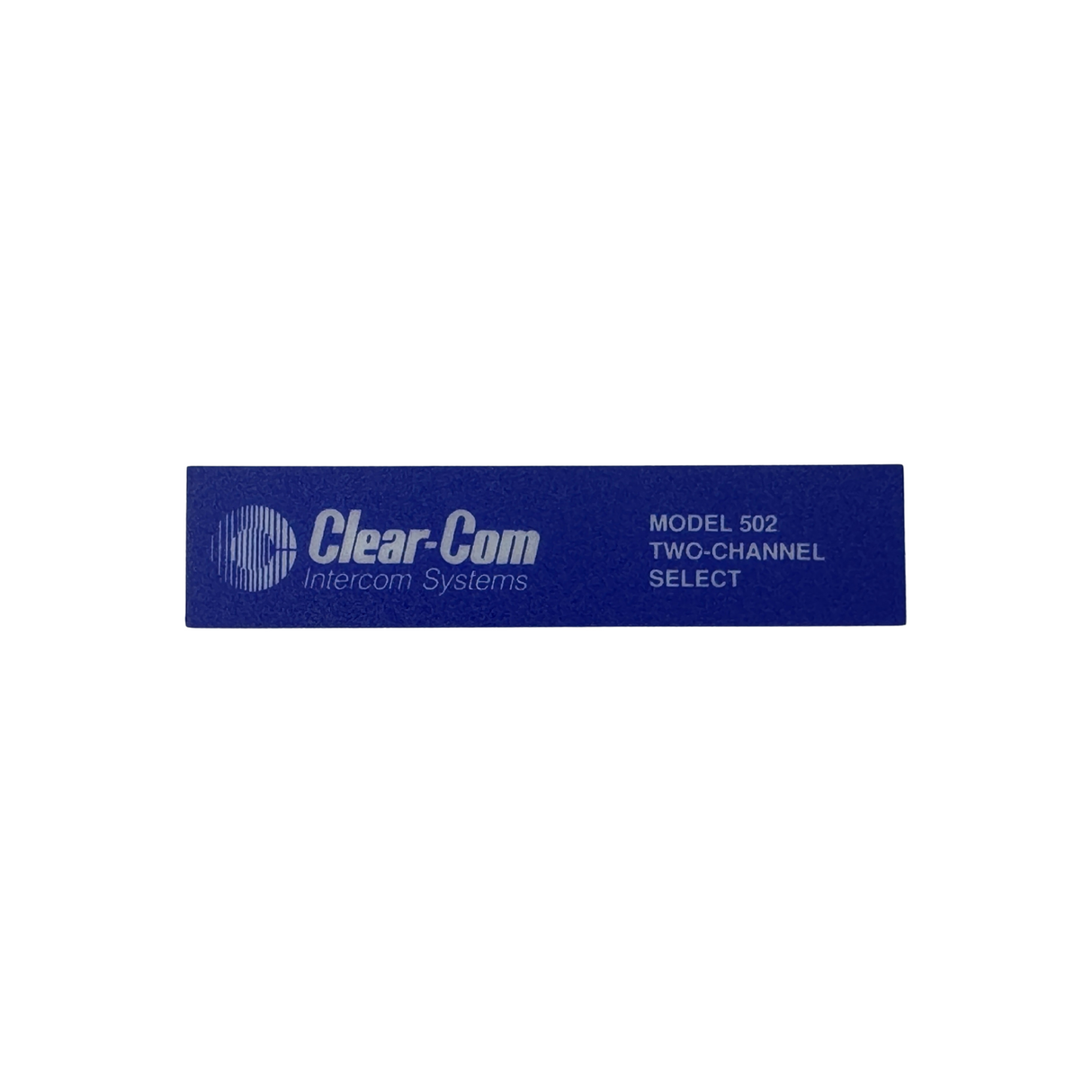 Clear-Com front label; for RS502 (Blue)
