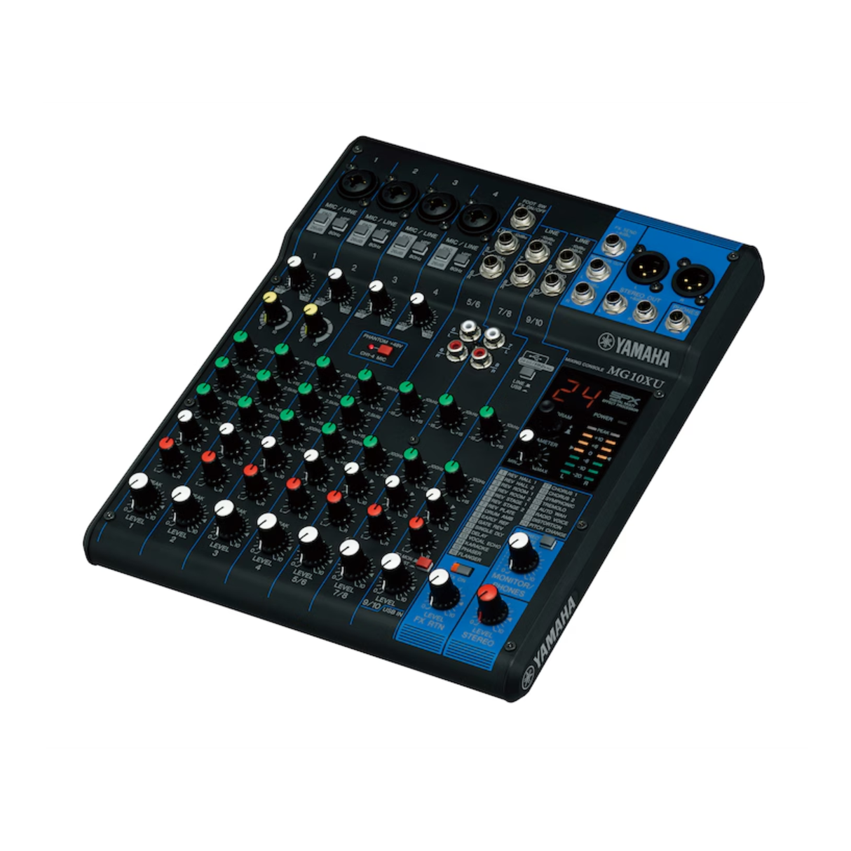 Yamaha MG10XU 10 channels, D-Pre mic preamps, 48V phantom power