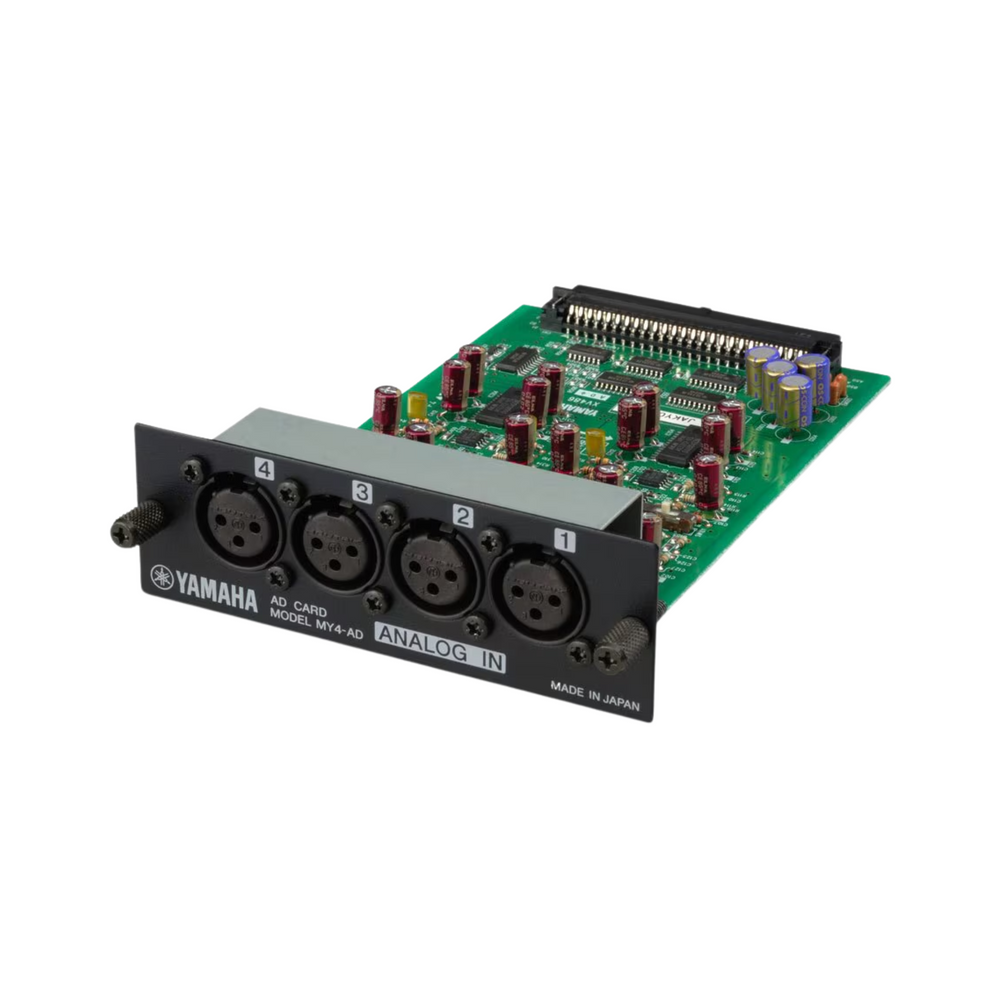 Yamaha interface card; 4-channel analogue input card, 4 x XLR, 24 bit AD