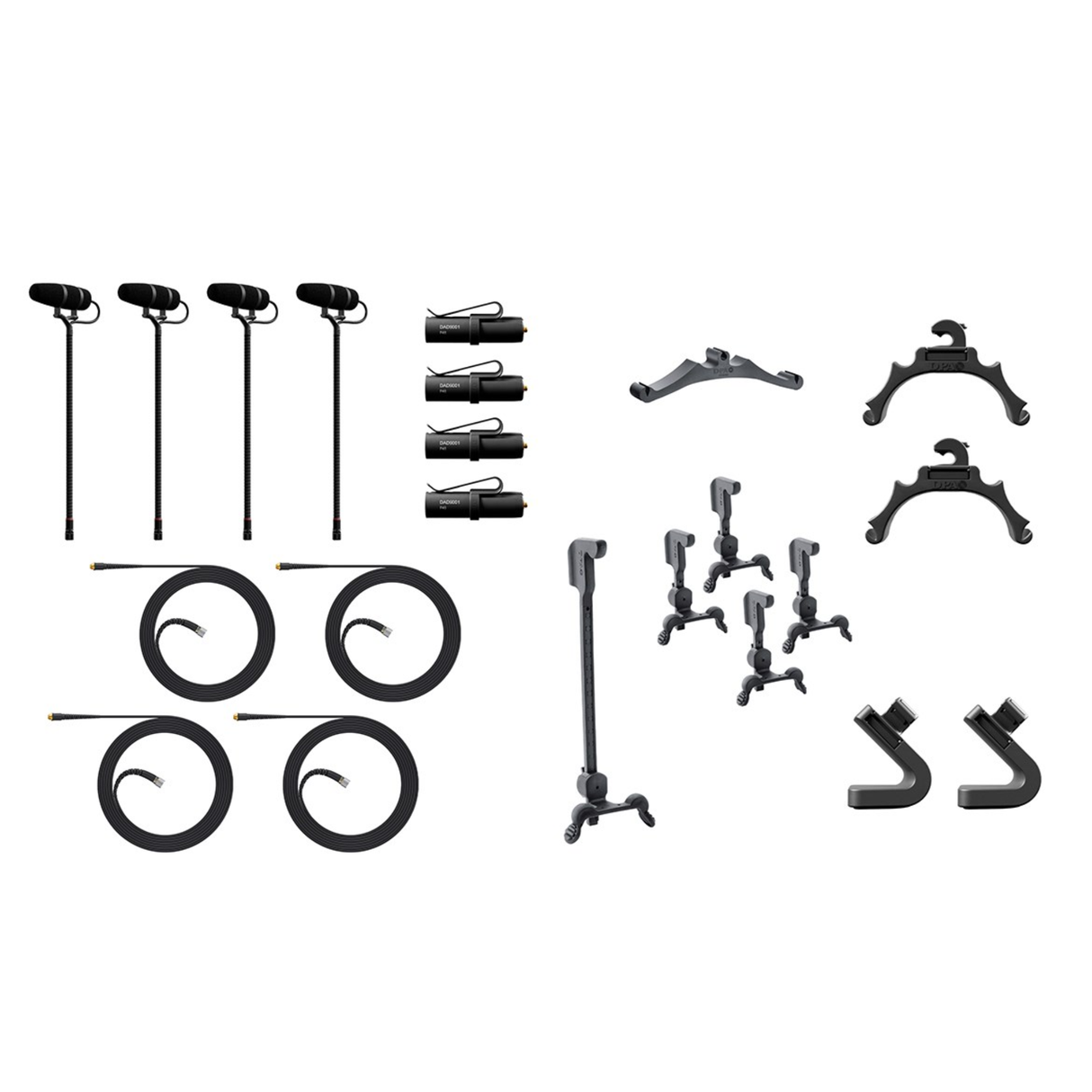 DPA 4099 CORE+ Classic Touring Kit, 4 Mics and accessories, Loud SPL
